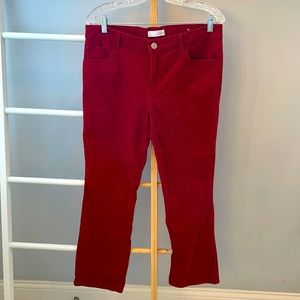 Ann Taylor Loft Flare Crop Cords sz 31/12